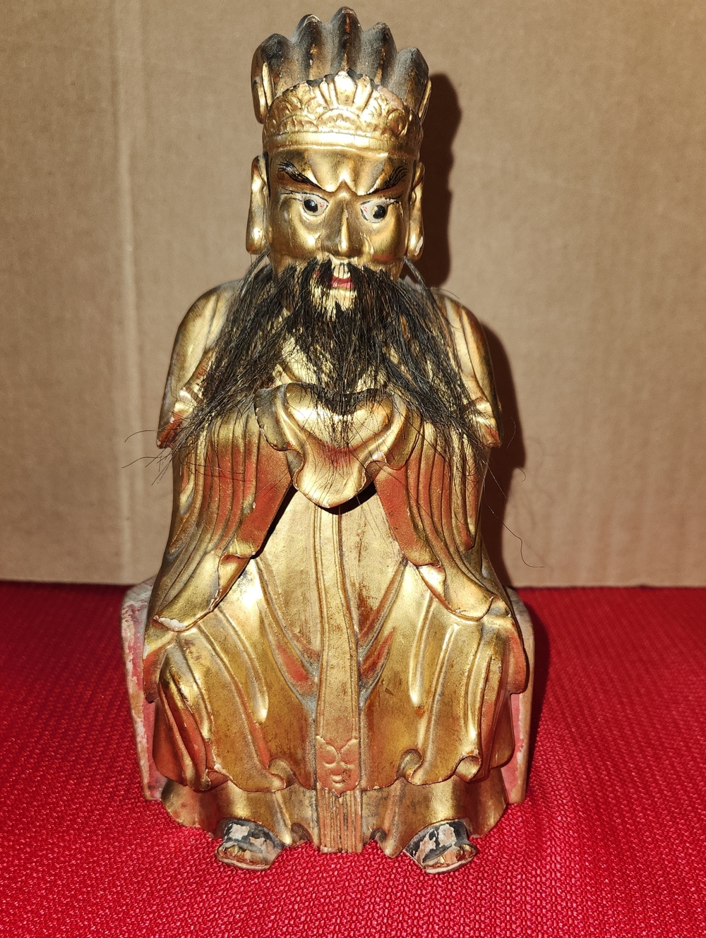 Gold Seated Decorative Statue - Home Accents Decor